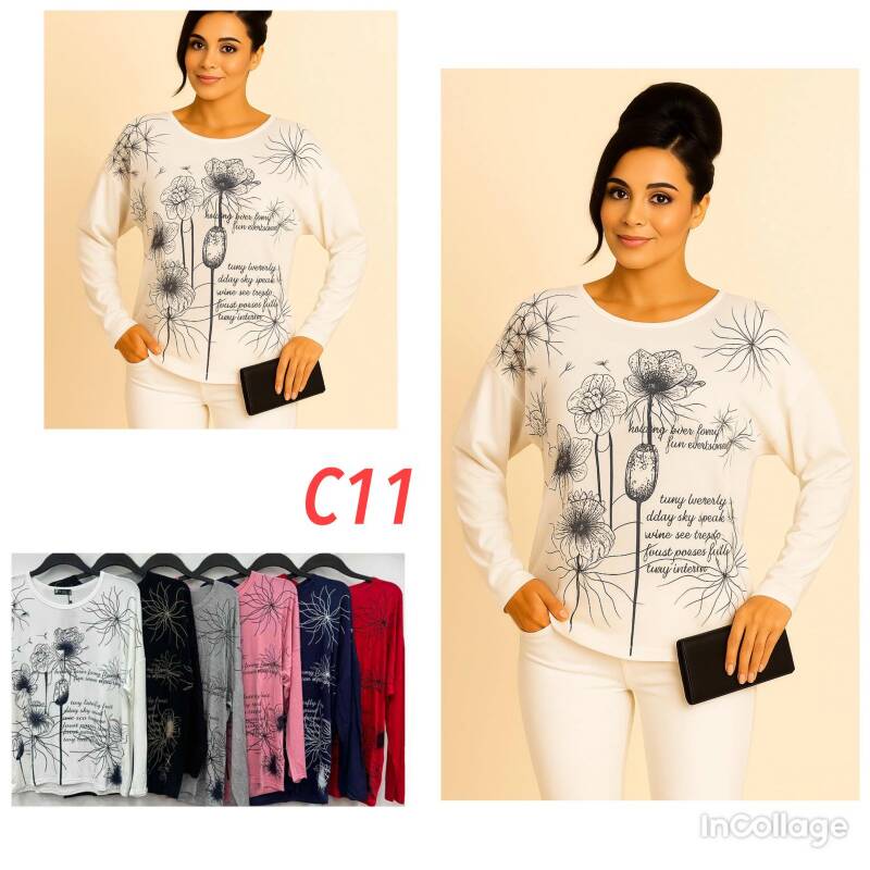 Bluzki damskie Roz XL-3XL, Mix Kolor .Paczka 10 szt